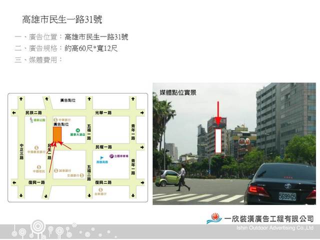 高雄市~民生一路&民權一路口~自行出價便宜租